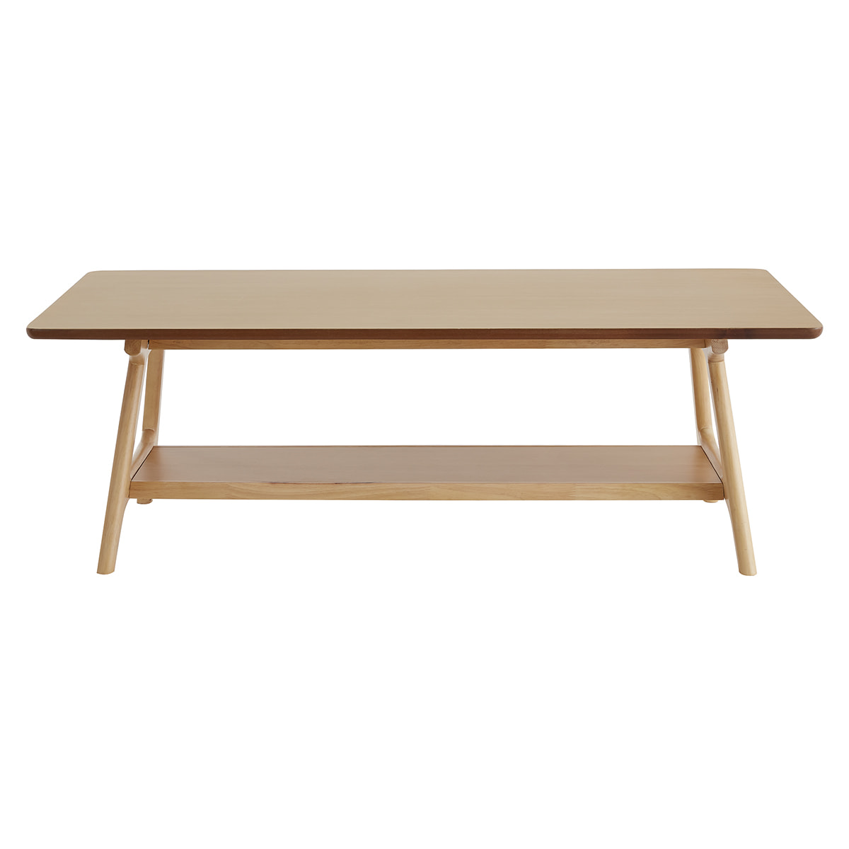 Table basse rectangulaire scandinave finition chêne L120 cm BAKAR