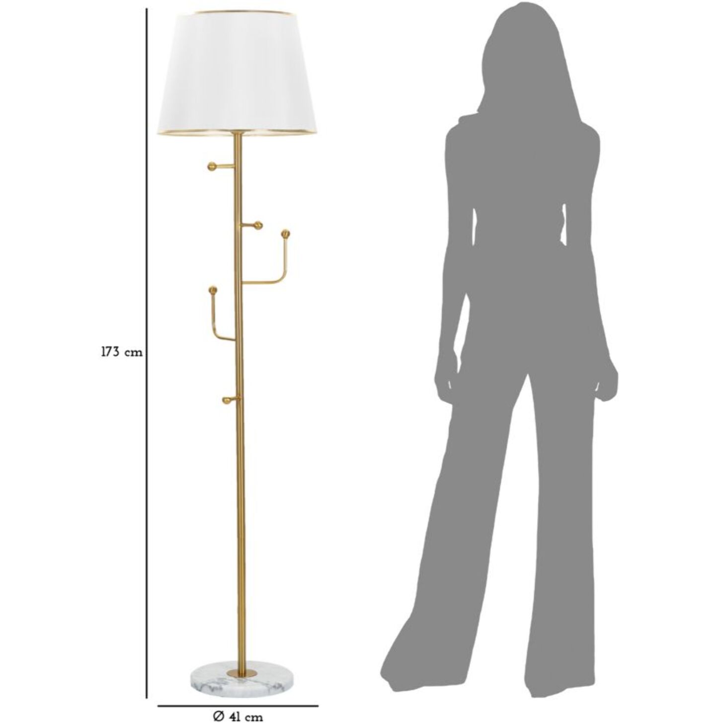 LAMPADA DA TERRA APP/ABITI CM Ø 41X173