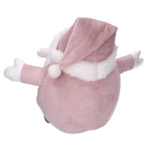 Fermaporta in tessuto babbo natale rosa cm23x13h22