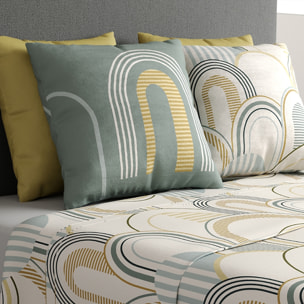 Parure De Drap 4pcs avec Drap housse Bonnet:25cm 100%coton 57fils ColizÉ