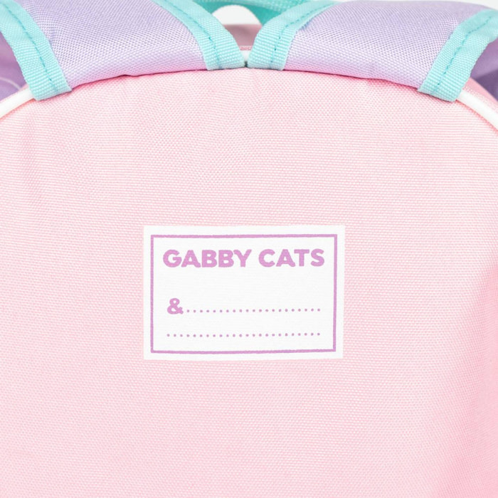 Mochila infantil 3d aplicaciones gabby's dollhouse