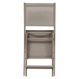 Lot de 4 Chaises de jardin Essentia pliables noisette