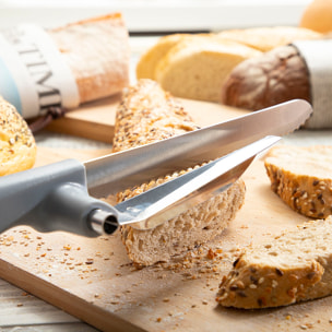 Coltello da Pane con Guida di Taglio Regolabile Kutway InnovaGoods