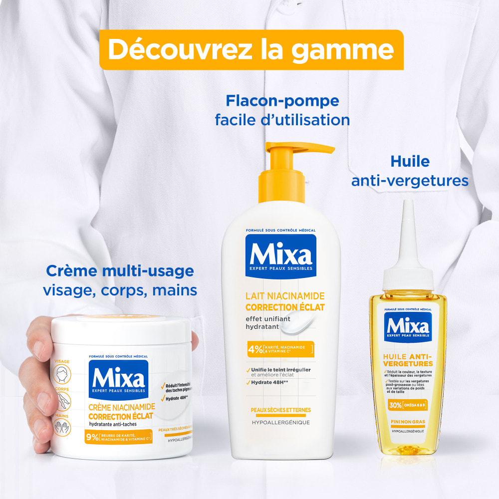 Mixa Crème Niacinamide Correction Éclat 400ml