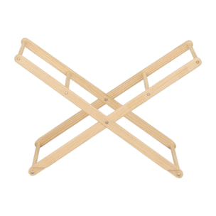 Support pour couffin bébé en bois de pin naturel - basculant ou fixe