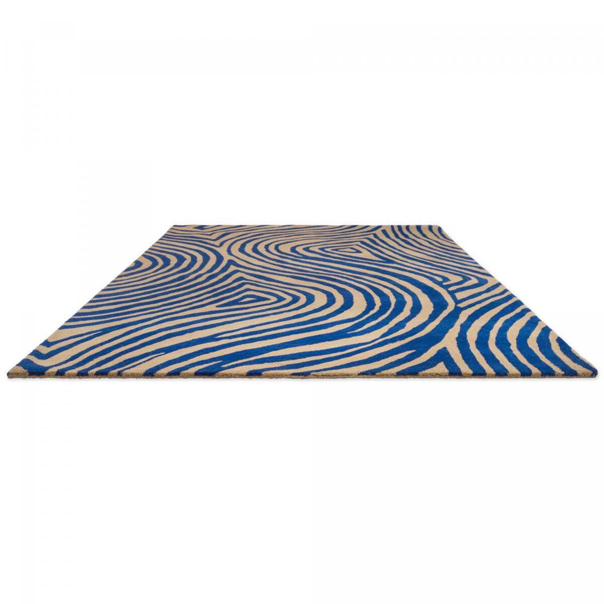 Tapis salon et chambre fait main en laine motif abstrait VAXE