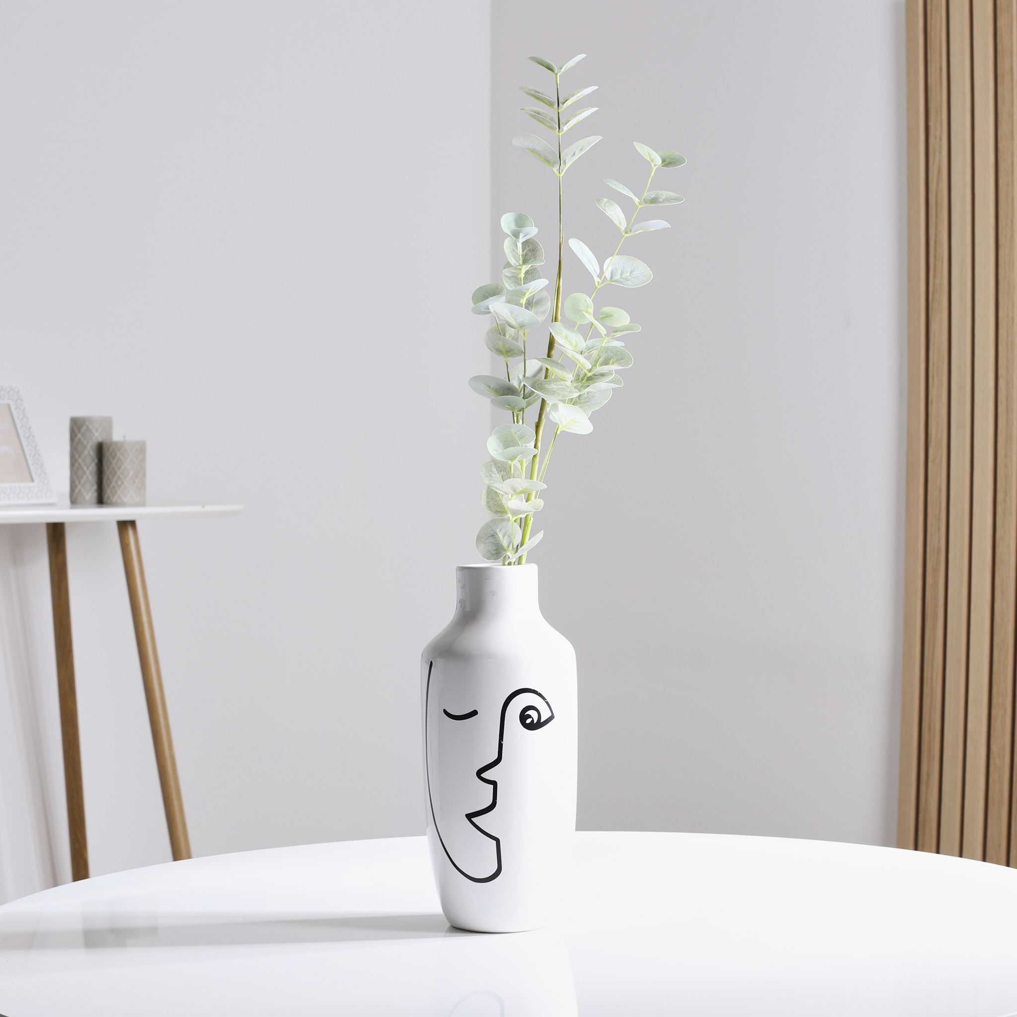 Vase - HOME DECO FACTORY - Arty - Céramique - Blanc