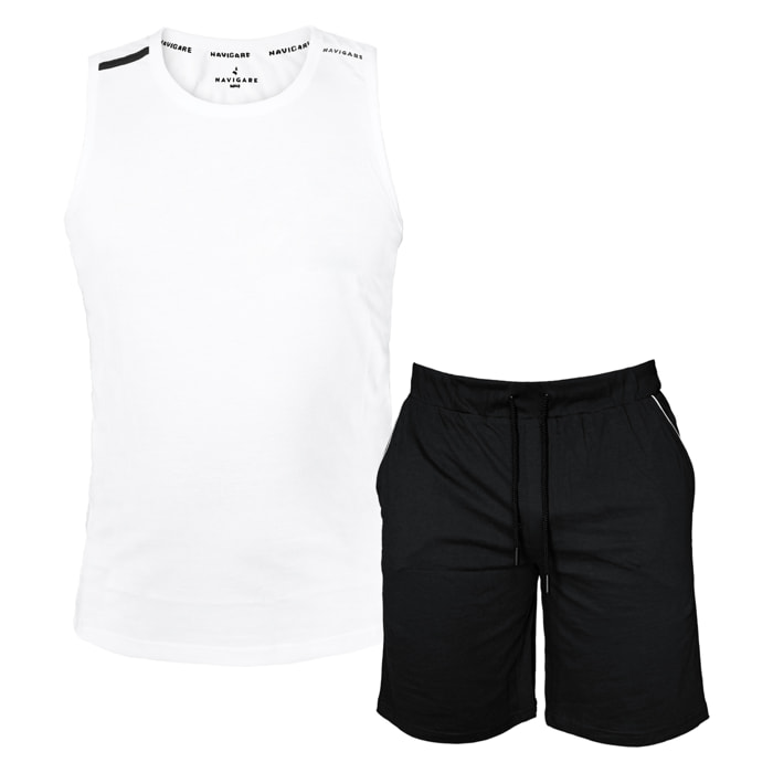 Set Completo Uomo NAVIGARE Cotone Smanicato