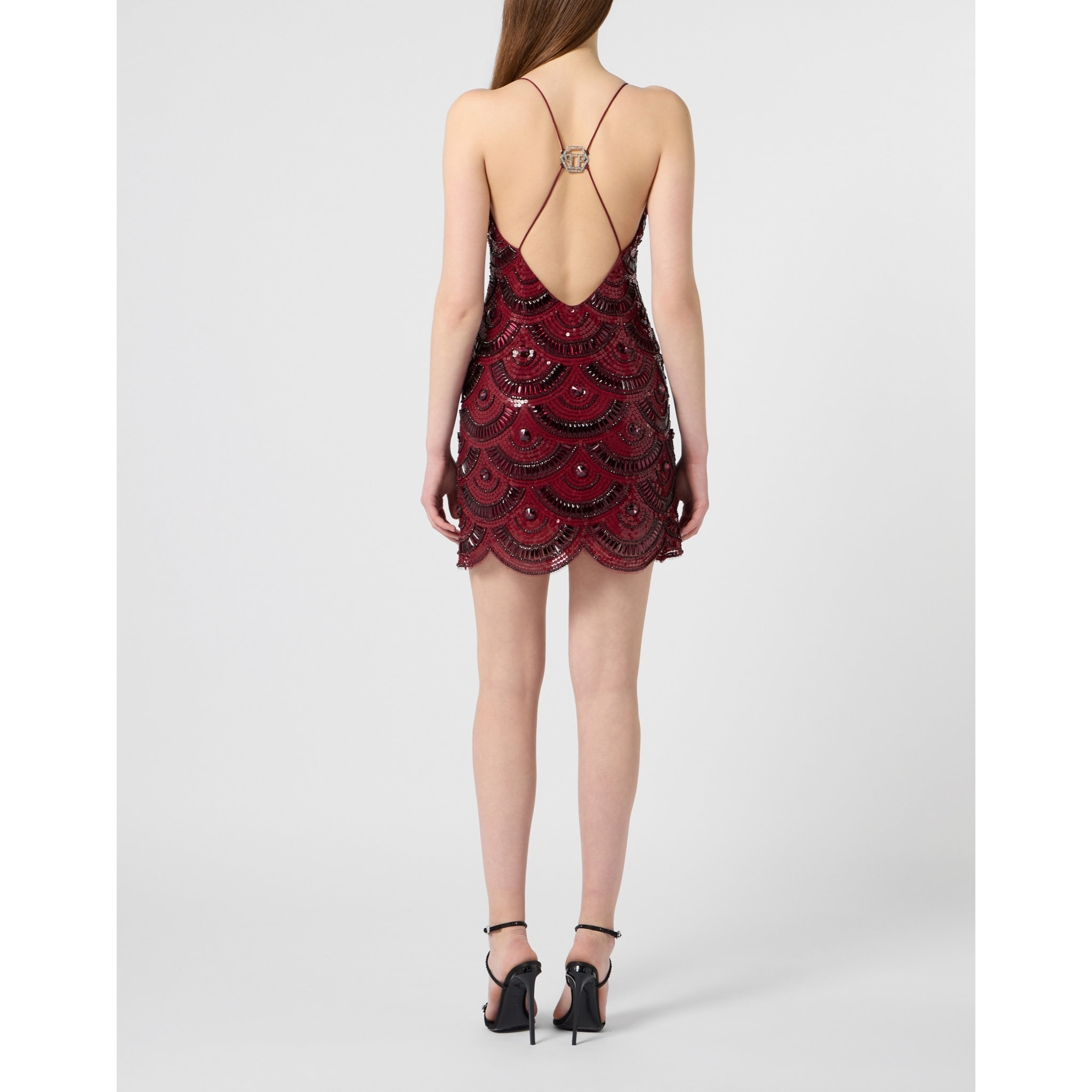PHILIPP PLEIN Mini Dress Shiny Waves