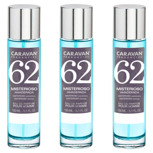 Caravan fragancias set de 3 frascos perfume de hombre nº62, de 150 ml