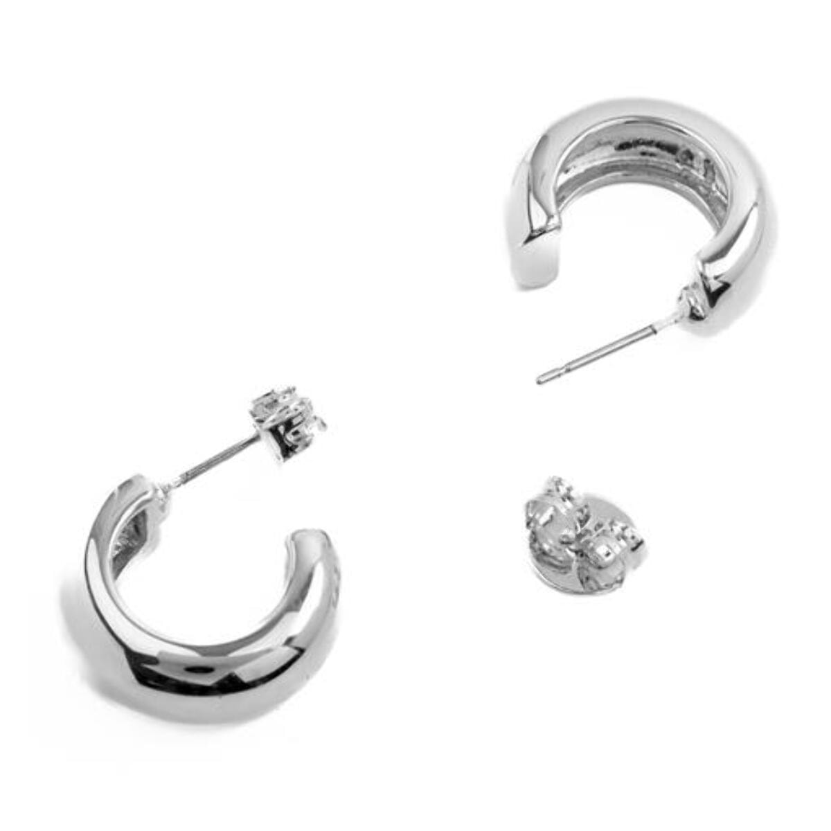 Pendientes Lux by Lux acabadoss en rodio