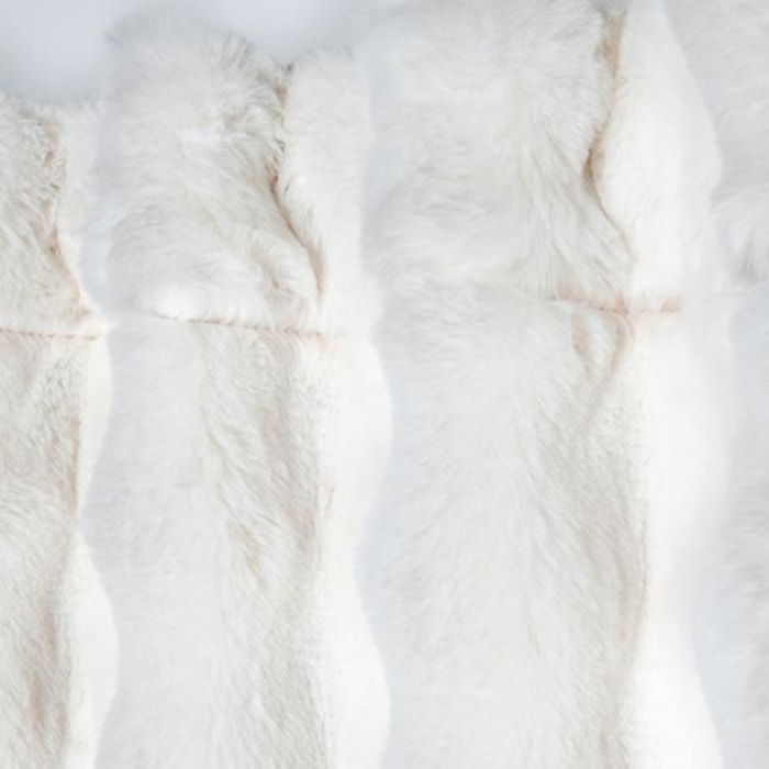 Rideau imitation fourrure ultra doux - Ecru