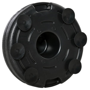 Saco de Boxeo de Pie Ajustable en Altura de 4 Niveles Punching Ball con Base Rellenable Guantes e Inflador para Adultos y Adolescentes Ø45x132-158 cm Negro y Rojo