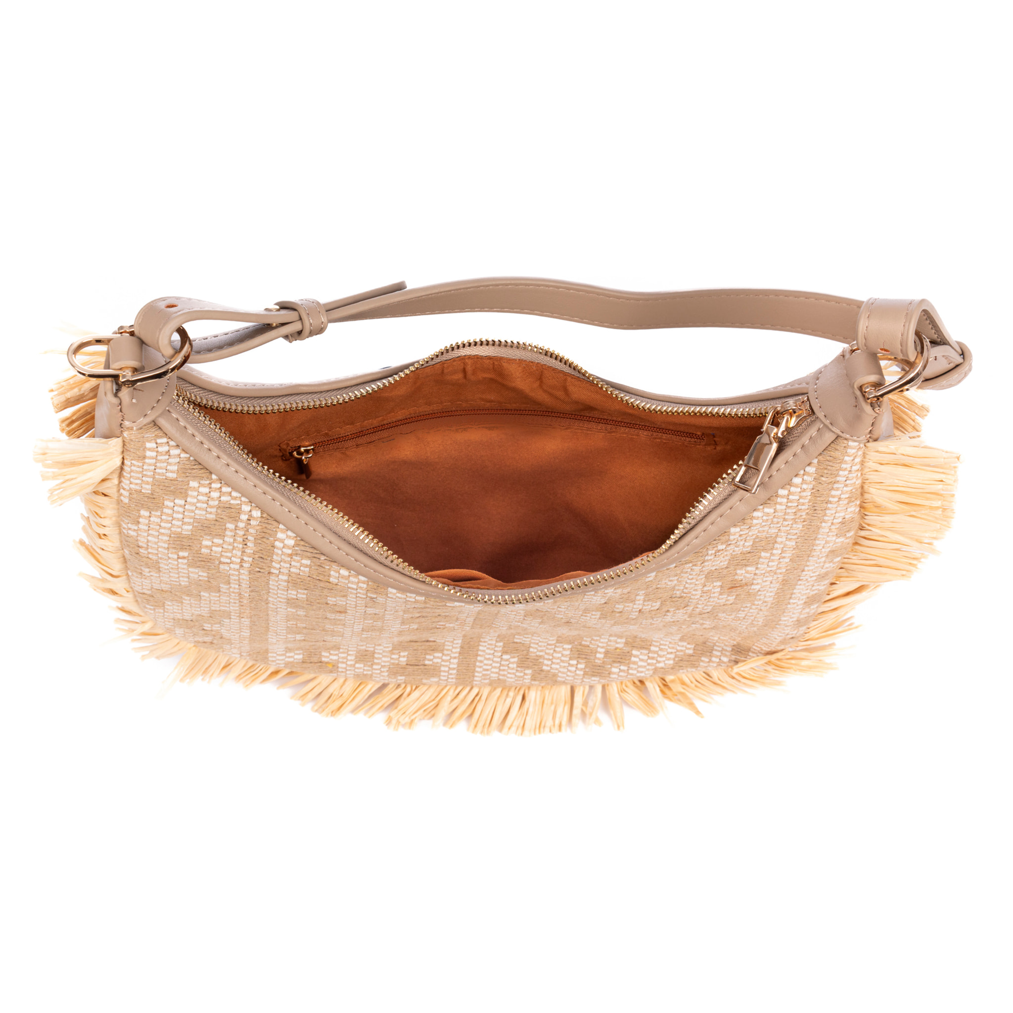 Biscubio Bolso de hombro Mujer. Fabricado en tela y piel sintética PU.