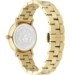 Versace Reloj Analógico De Cuarzo. Greca Flourish