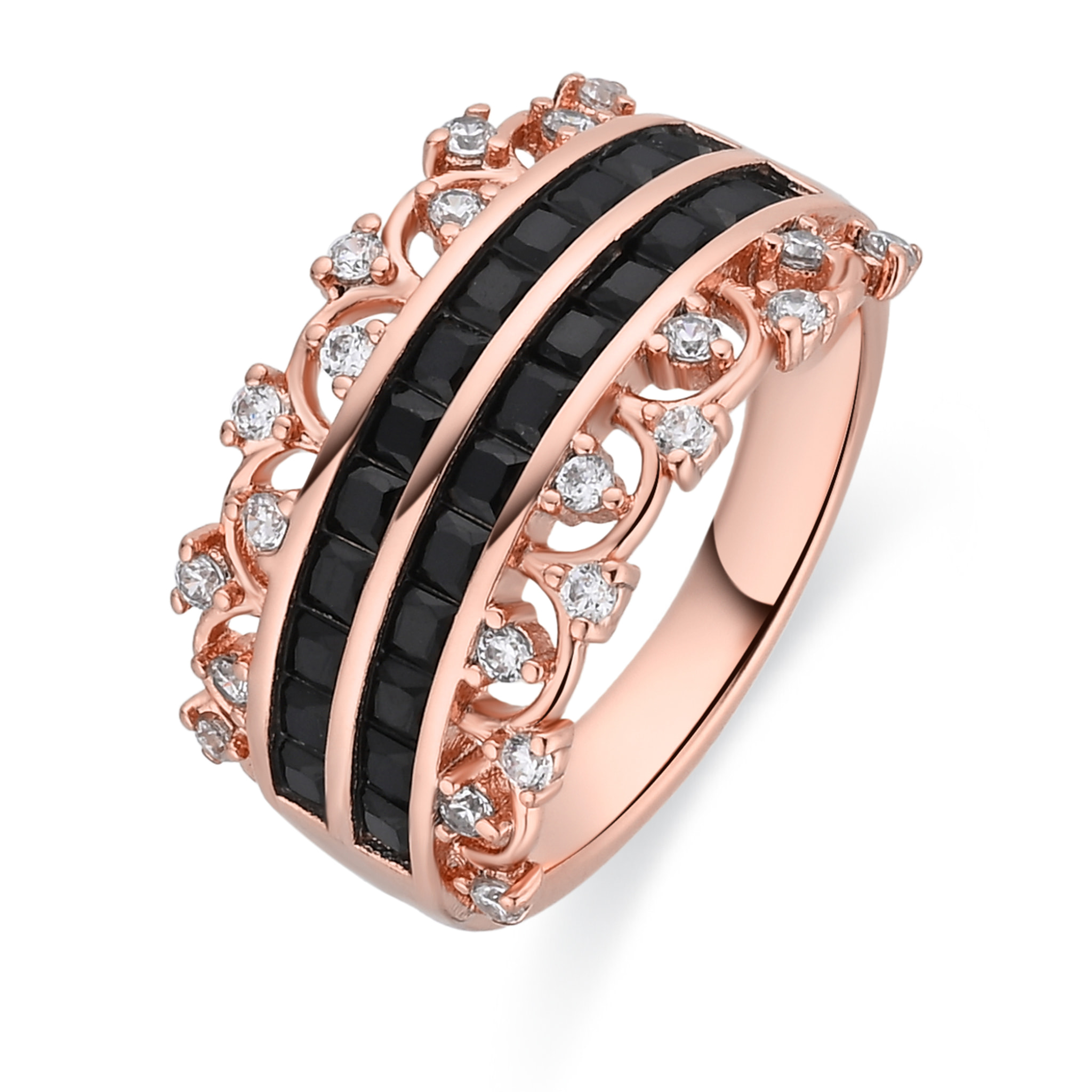 Anillo Phiak acabado oro rosa 18k