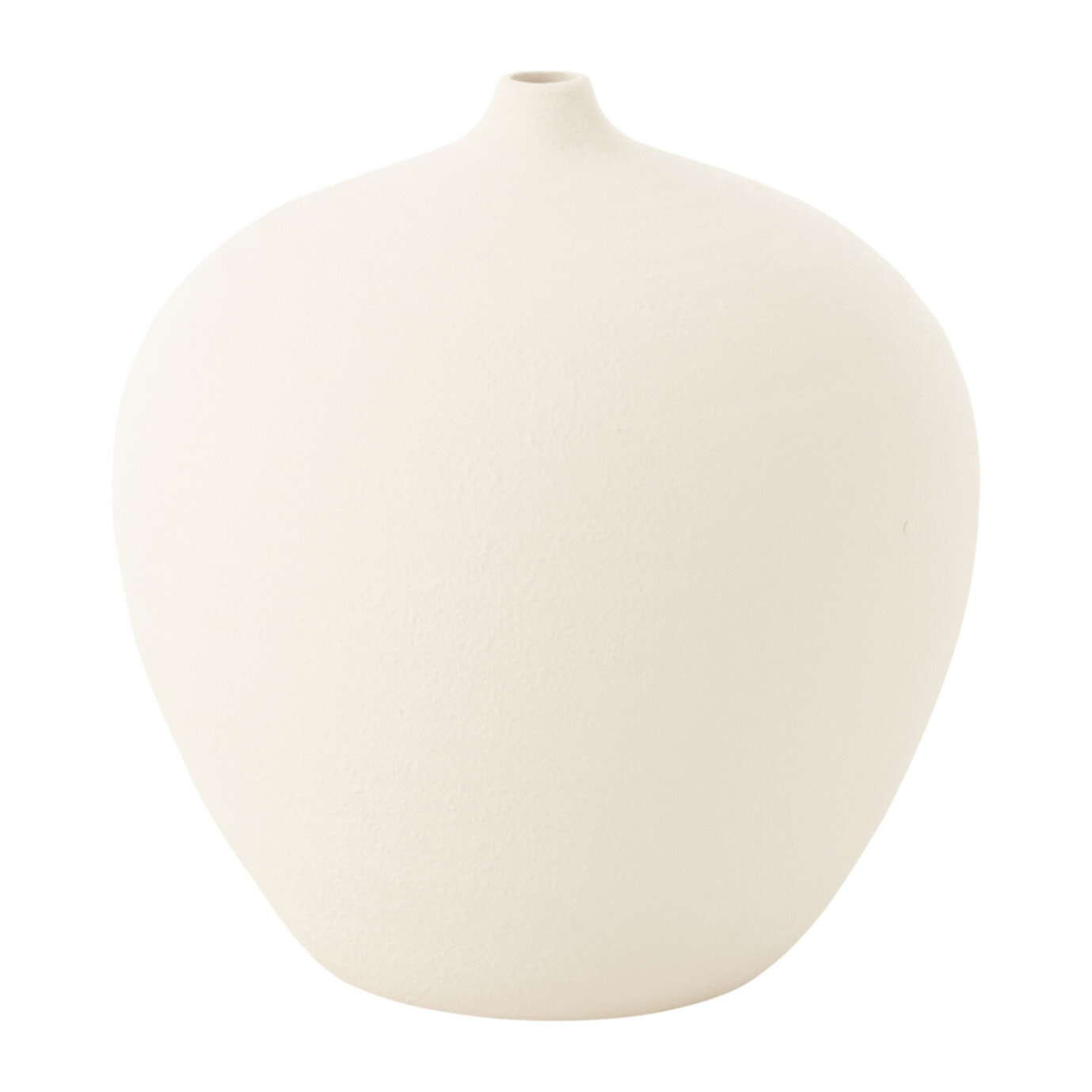 J-Line Vase Bouteille Cassia Argile Blanc