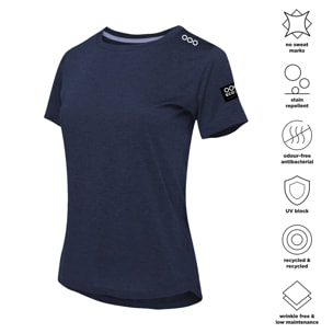 T-shirt tecnica ECOON Ttutturu in blu navy
