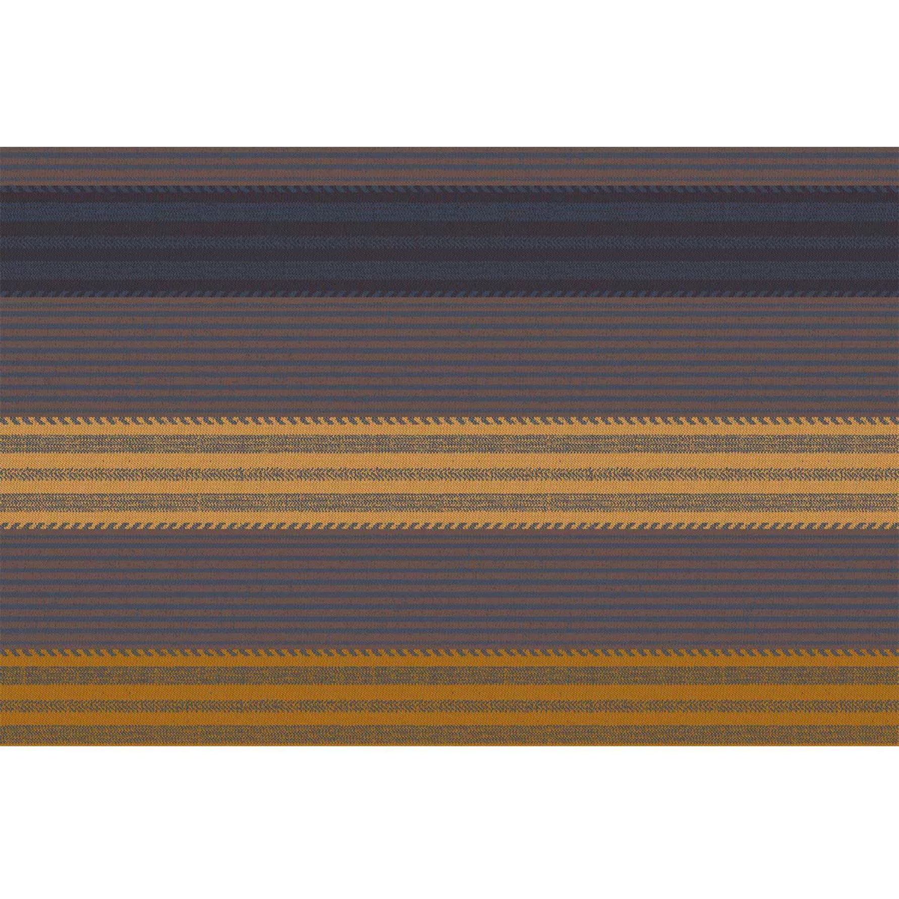 Set pur coton motif jacquard brun marron Mille bambous onyx