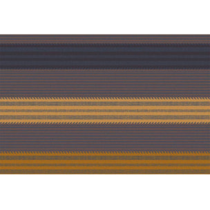 Set pur coton motif jacquard brun marron Mille bambous onyx