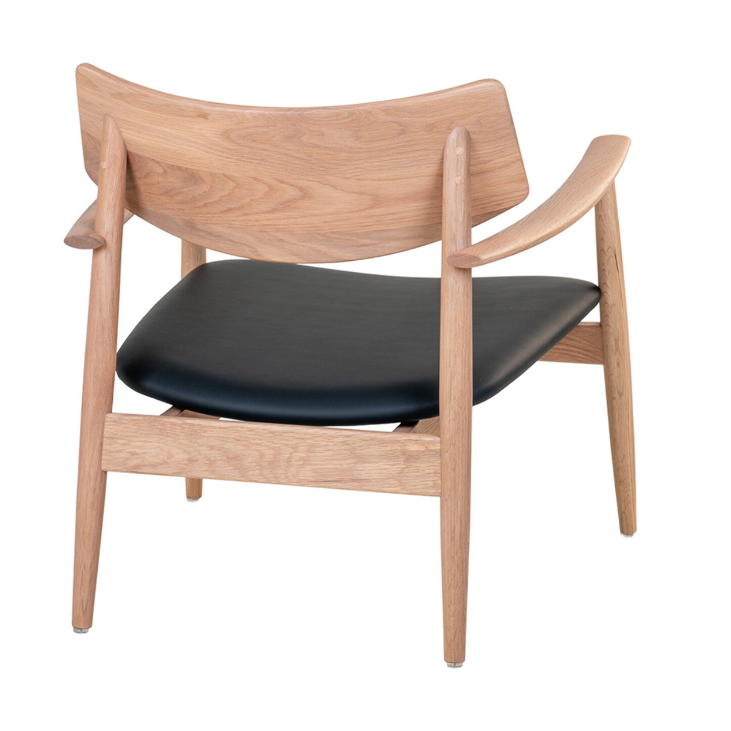 Tavira - fauteuil - en chêne massif - Bois / Noir