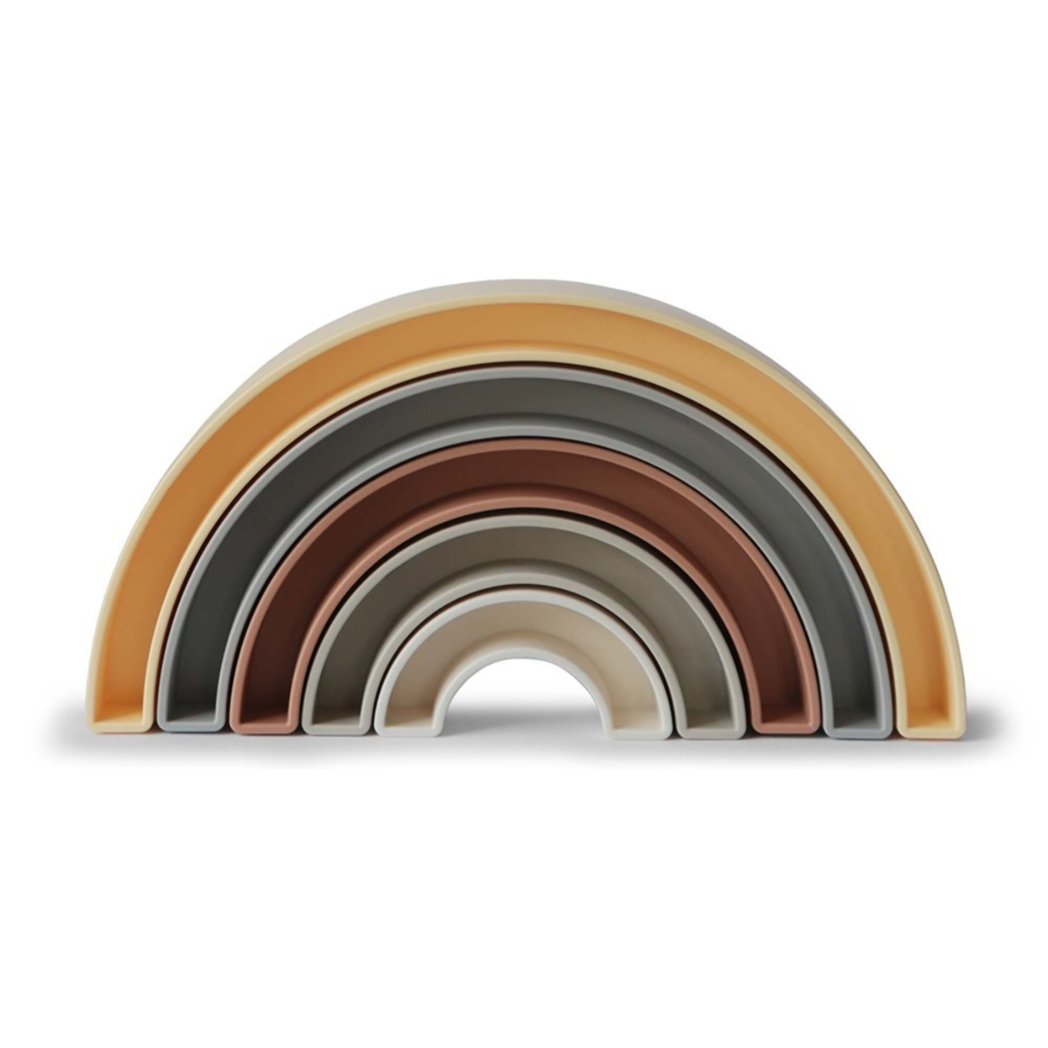 Mushie Arcoiris Apilables Solid