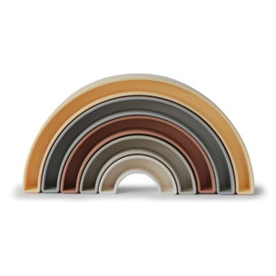 Mushie Arcoiris Apilables Solid