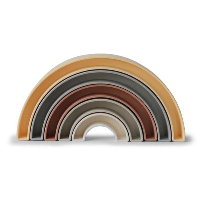 Mushie Arcoiris Apilables Solid