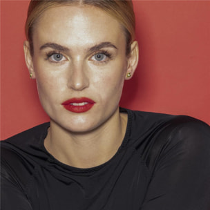 Pendientes con Circonita Brillante acabado oro 18k