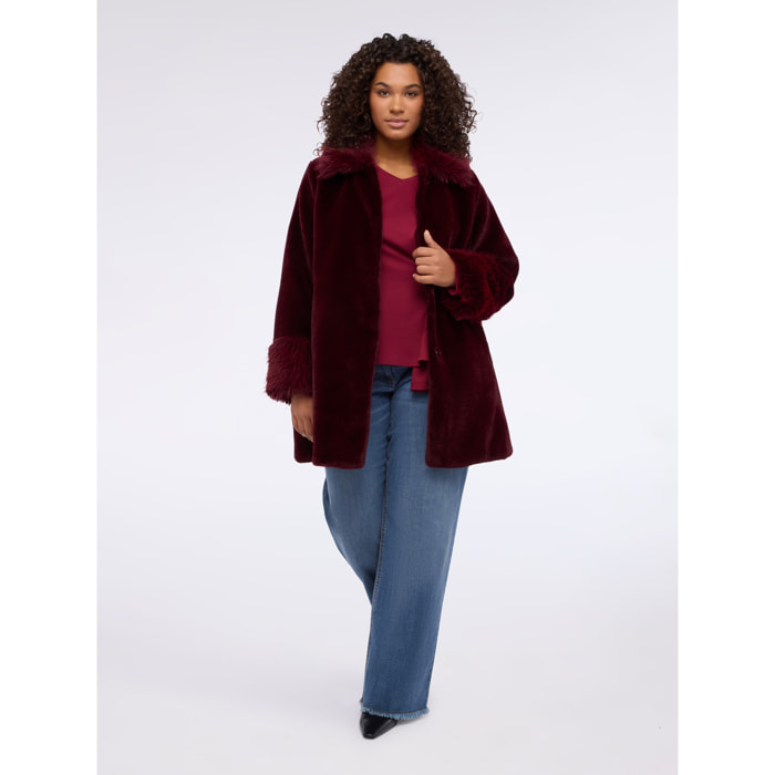 Fiorella Rubino - Abrigo de peluche - Burgundy
