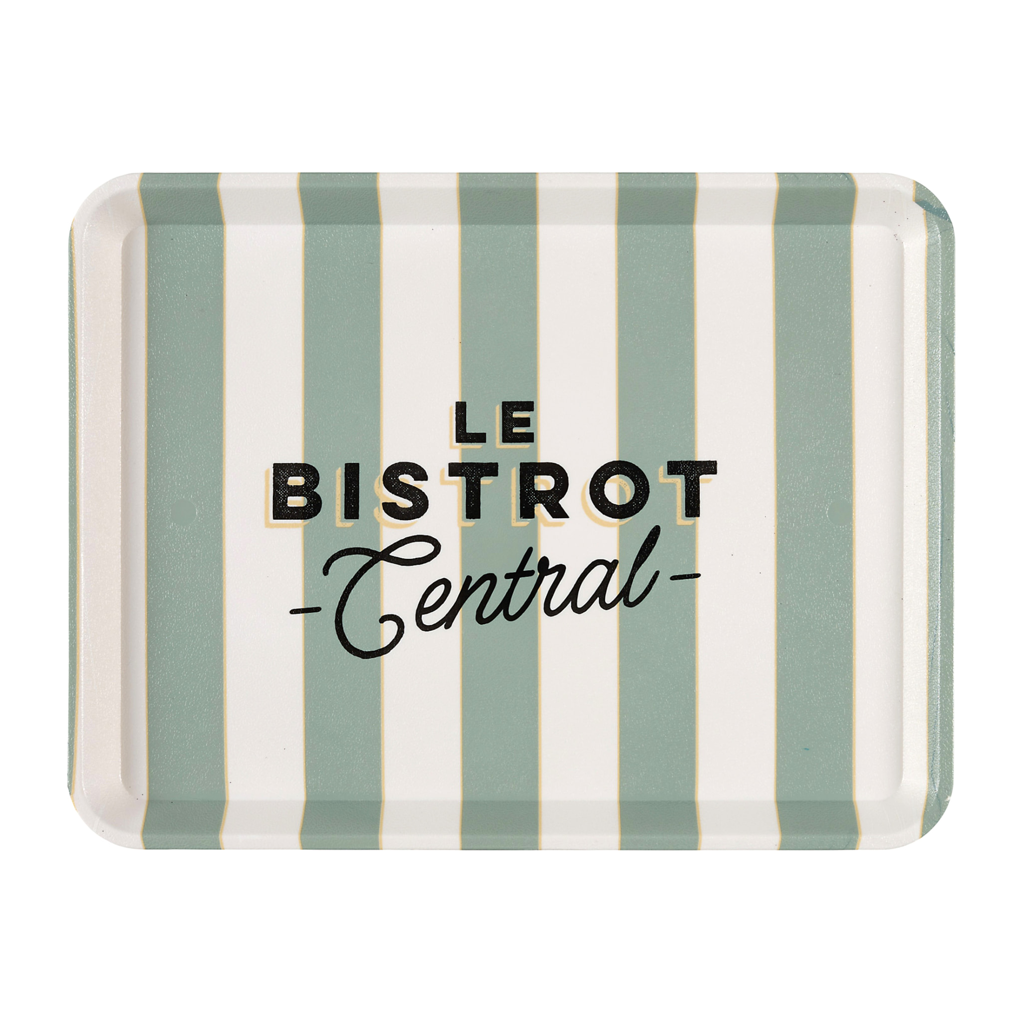 Plateau Rectangulaire - HOME DECO FACTORY - Noir et Blanc - 42 x 30 cm