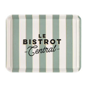 Plateau Rectangulaire - HOME DECO FACTORY - Noir et Blanc - 42 x 30 cm