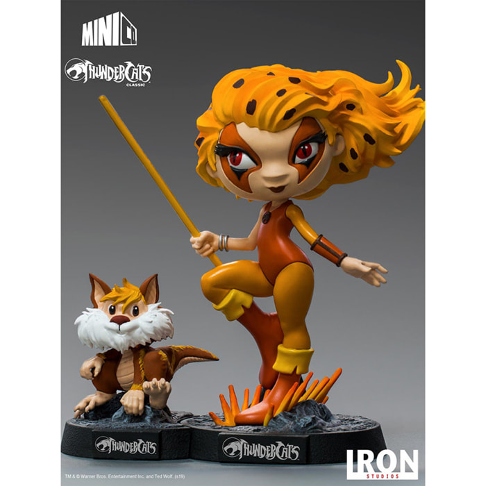 IRON STUDIO THUNDERCATS CHEETARA & SNARF MINICO FIGURA