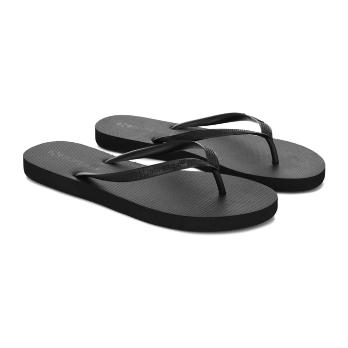 Slippers Superga Donna Nero 4121 Flip Flops