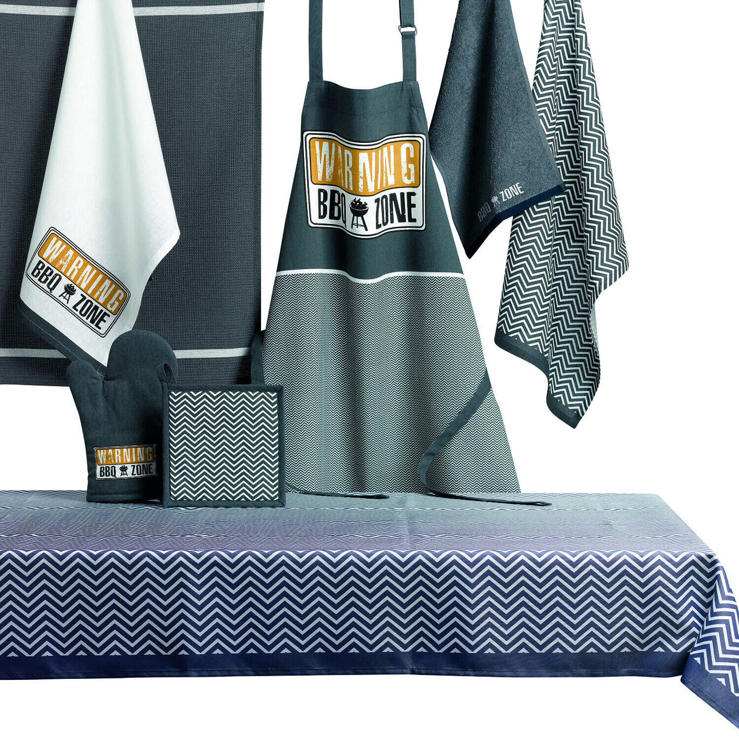 Tablier imprimé Coton Bbq Zone