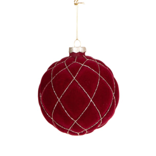 Sfera velluto - Pezzi 12 - ROSSO - Bianchi Dino SpA
