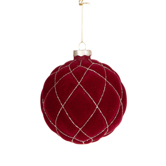Sfera velluto - Pezzi 12 - ROSSO - Bianchi Dino SpA