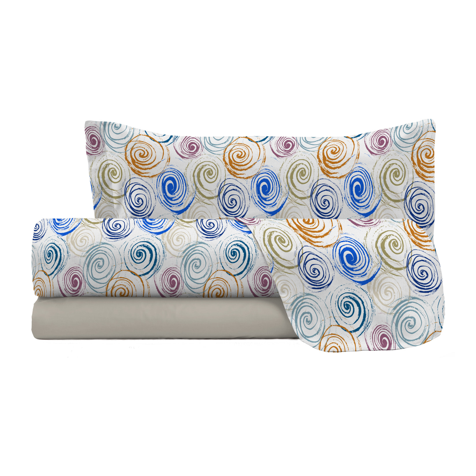 COMPLETO LETTO FASHION, 100% Microfibra, No Stiro - SPIRALS