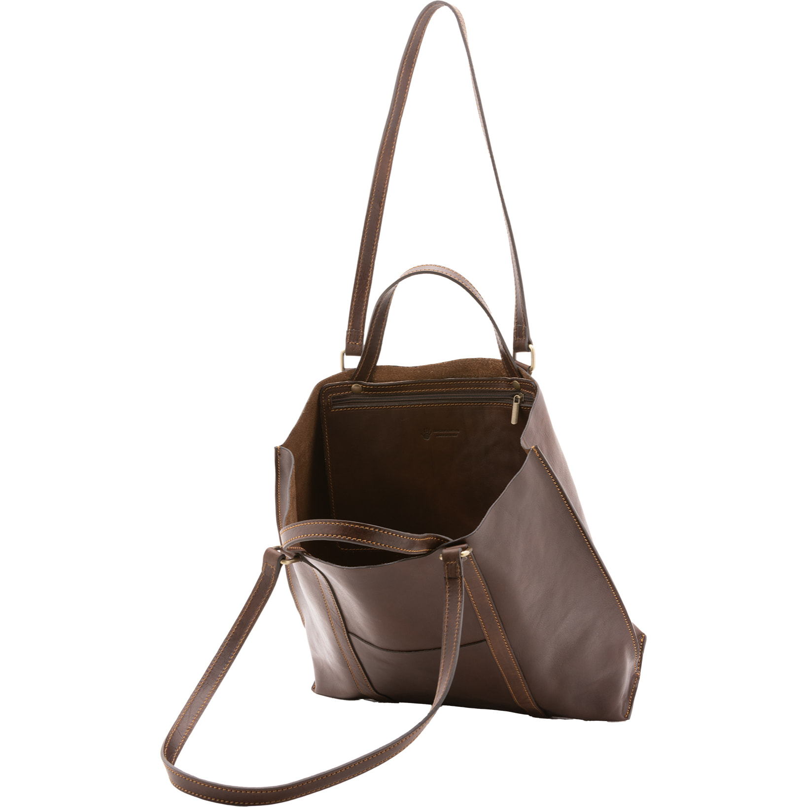 Borsa a spalla  unisex In Vera pelle Made in Italy 36x10x35 cm