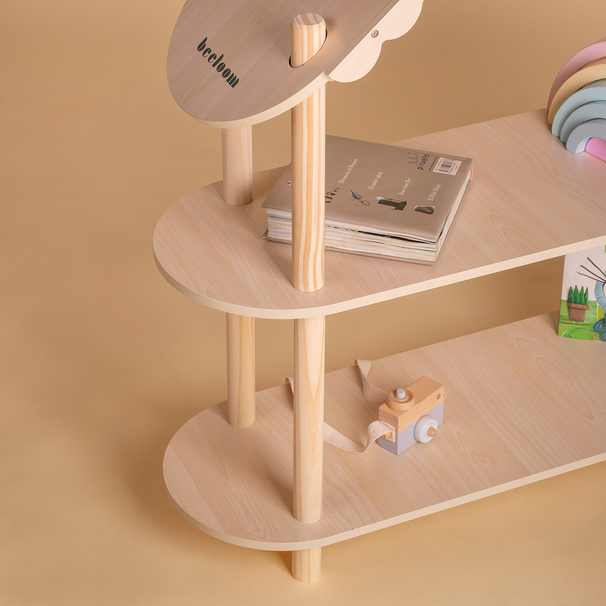 Estantería Montessori STORY HOUSE, diseño infantil para juguetes