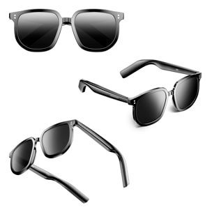 Gafas inteligentes V1 PRO, control de llamada bluetooth, asistente de voz, control remoto de la cámara, filtro de sol con protección CAT.3