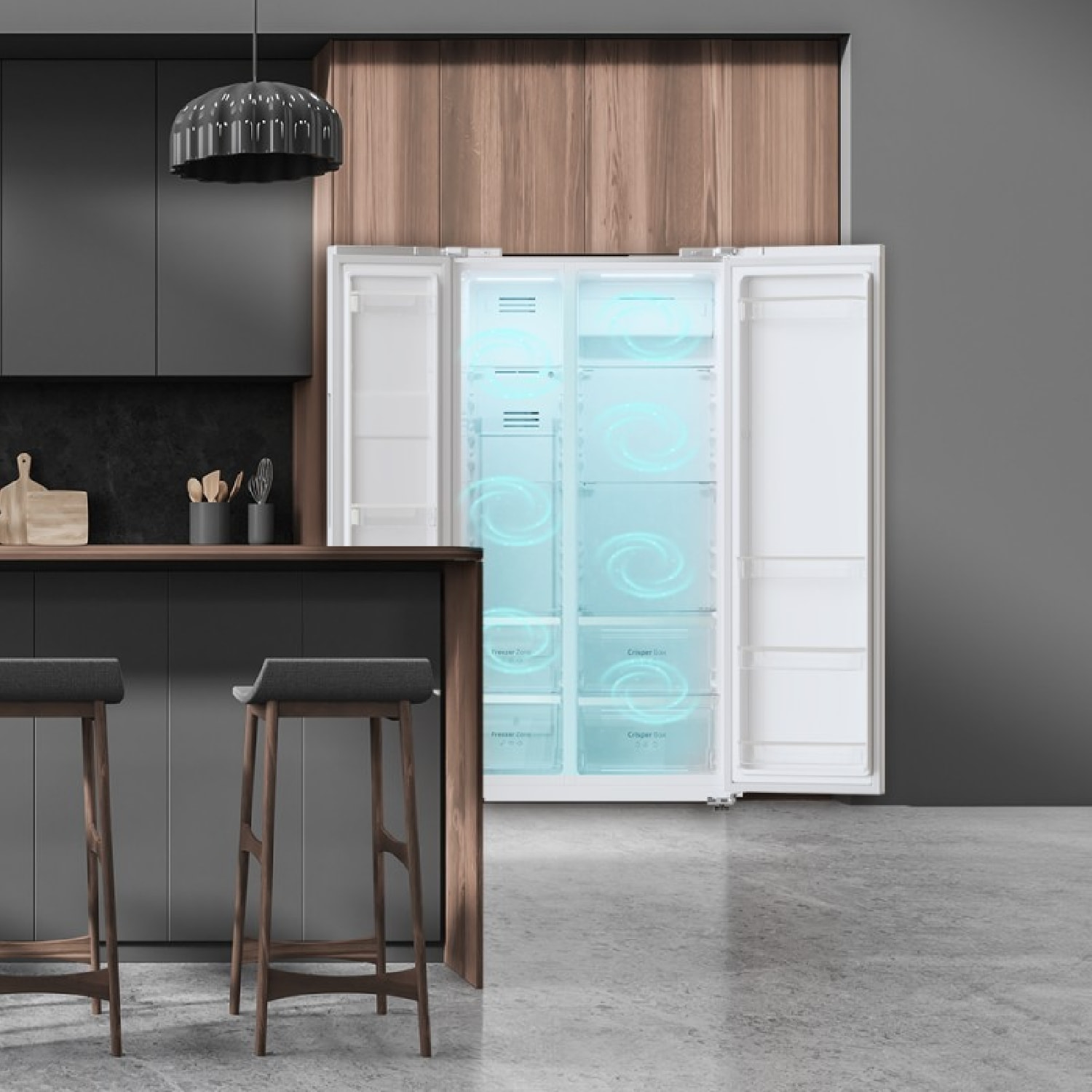Cecotec Frigorífico americano Bolero CoolMarket SBS 562 Inox E