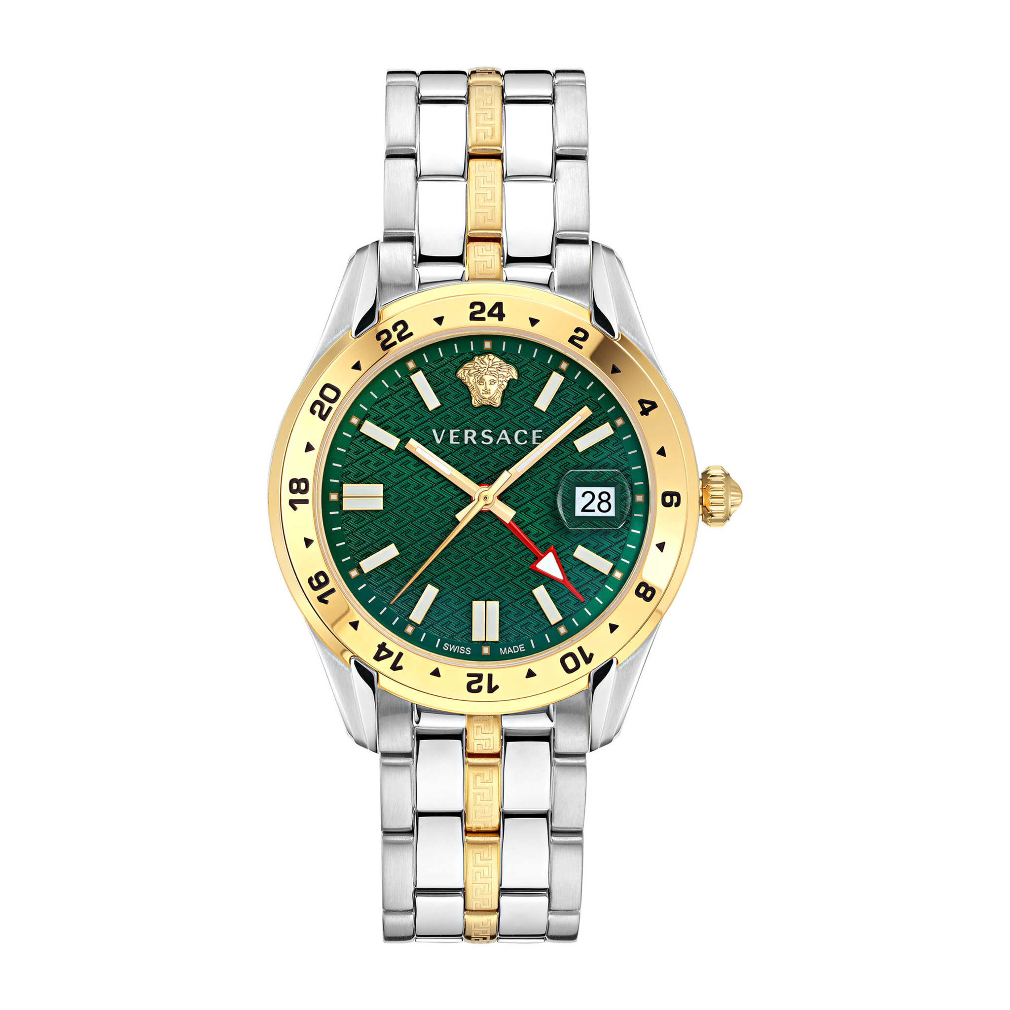Versace Orologio Analogico Al Quarzo Greca Time Gmt