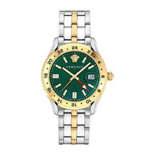 Versace Orologio Analogico Al Quarzo Greca Time Gmt