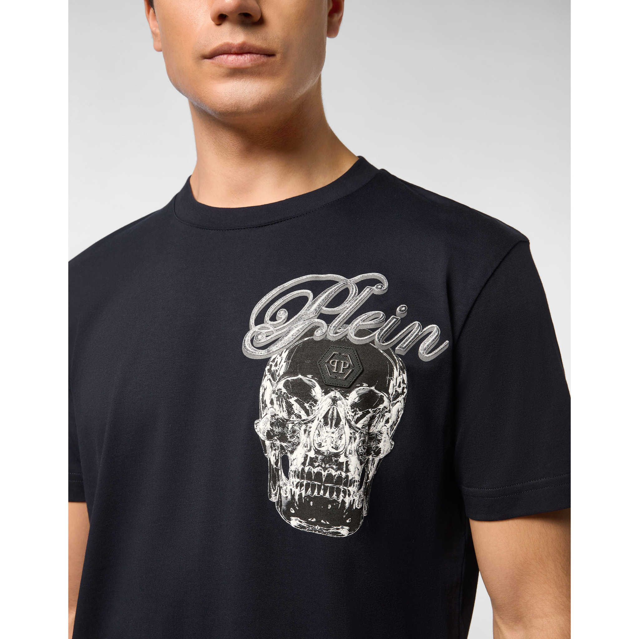 PHILIPP PLEIN T-Shirt Round Neck Ss SKULL