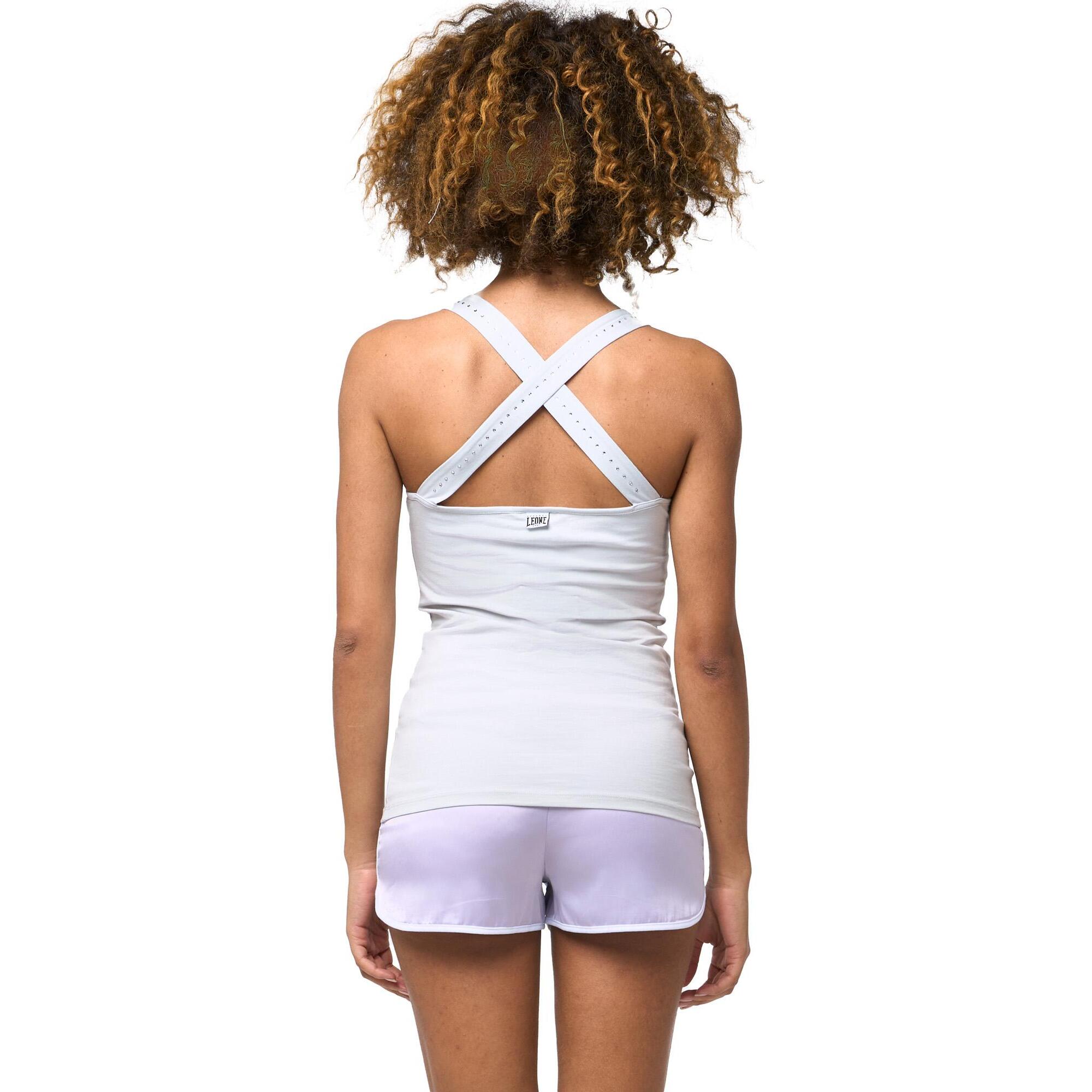 Canotta da donna con lacci retro incrociati Leone Be Glam