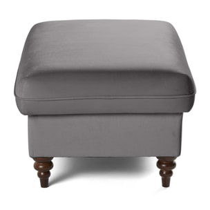 Flamingo - pouf en velours - Gris