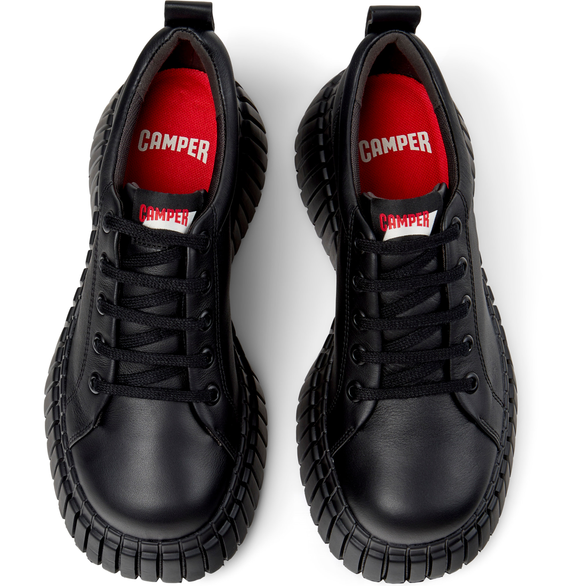 Scarpe stringate - CAMPER Pix BCN - Nero - Pelle liscia