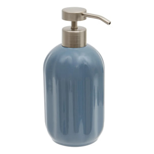 Distributeur de savon Colorama en céramique 450ml bleu