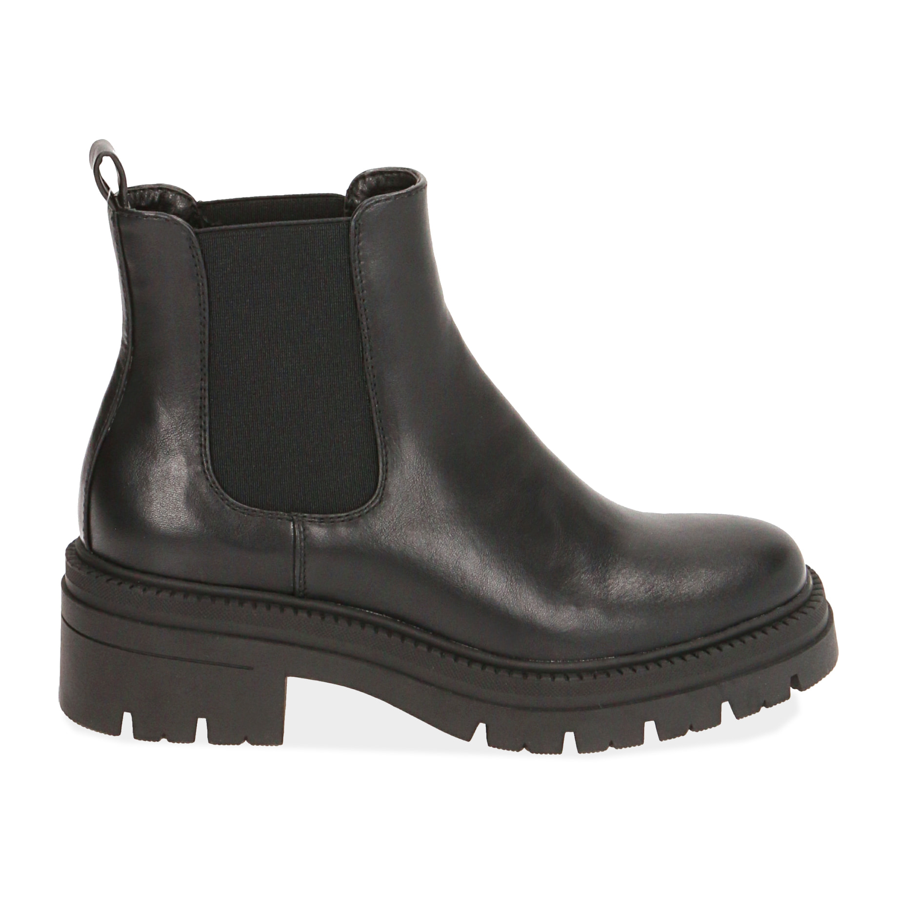 Chelsea boots neri, tacco 6 cm